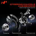 A-Premium Front Right Steering Knuckle & Wheel Bearing Hub Assembly Compatible with Hyundai Sonata 2011 2012 2013, L4 2.0L, Without Sport Suspension