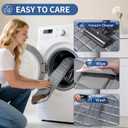 Dog Bed Mat, Soft Foam Kennel Pad Washable Pet Dog Crate Pad with Anti-Slip Bottom for Small/Medium Dogs, Grey 35"x24" (Gray)