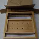 Foldable Bathtub Caddy Tray for Tub,Bamboo Expandable Bath Table Trays,Premium Bathroom Accessories for New Home & Mothers Day & Birthday Gifts for Couples,Natural