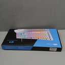 Gaming Keyboard and Mouse Combo, K1 RGB LED Backlit Keyboard with 104 Keys Computer PC Gaming Keyboard for PC/Laptop (Pink)