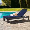 Favoyard Chaise Lounge Cushions Outdoor 72 x 21 x3 Inch Waterproof & 3-Year Fade Resistant Outdoor Lounge Chair Cushions with Removable Cover, Ties and Hidden Zipper for Patio Pool Lounge Chairs