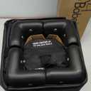 Pamo Babe Portable Crib Baby Playpen with Mattress and Carry Bag (Black)