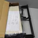 YSSOA Portable Rolling Folding Garden Cart with 360 Degree Swivel Anti-Slip Wheels & Adjustable Handle, 220lbs Weight Capacity, White