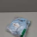 SHENHE Women's Cheeky Two Piece String Bikini Set Shell Ring Ruched Brazilian Thong Swimsuits (S, Blue)