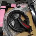 3 Wheel Walkers for Seniors, Foldable Rollator Walker with Tray & Large Storage Bag, 10" Big Wheel for All Terrain, 350 lb Weight Capacity, Pink