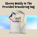 Fresh Market Doorway Kids Playhouse with Drawstring Bag, Cotton Canvas Kid Play House - Fits Most Doors - 30 Seconds to Set Up or Put Away