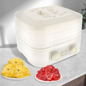Food Dehydrator Machine, Food Dryer with 35-75 Adjustable Temperature and 5 Removable Trays for Drying Fruit, Meat, Vegetable, Jerky and Pet Treat (White)