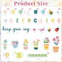 Spring Bulletin Board Decorations Set Keep Going Keep Growing Bulletin Board Grow Flower Cutouts Positive Paper Cutouts for Teacher Spring Classroom Supplies