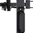 Sdstone Heavy Duty Gate Latch for Wooden Fence, Two-Sided Gate Latch for Outdoor Fence, Door Latch Gate Hardware for Wooden Gates, Pool Gate, Backyard, GardenBlack