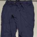 Seamaid Women's Golf Pants with Pockets 7/8 Stretch Travel Ankle Pants for Casual Athletic, L