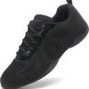 Cheer Shoes Girls Dance Sneakers Women Tennis Training Competition Tumbling Athletic Youth Hip Hop (11 Women/10.5 Men, Black-2316)