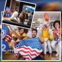 Chunful 4 ft Thanksgiving Football Turkey Cardboard Cutout Stand up Life Size Fall Autumn Harvest Thanksgiving Sport Theme Party Outdoor Decoration Backdrop Photo Props Turkey Standup for Party Supply