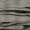 Beauoop Beige Floral Jacquard Blackout Curtains 96 Inches Long 2 Panels for Bedroom Living Room Chenille Flower Room Darkening Thermal Insulated Soundproof Rod Pocket Back Tab Window Drapes, 52x96