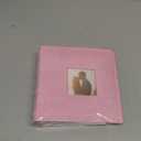 Small Photo Album 4x6 100 Pockets with Writing Space Linen Cover Picture Book Holds 4x6 Photos for Wedding, Baby, Family, Graduation (Pink)