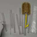 Glass Beakers Set, ZEEROQOLAB 5pcs Measuring Beaker 1000ml 500ml 250ml 100ml 50ml with 2pcs Cleaning Brush, 3pcs Droppers and 2pcs Glass Stirring Rods