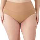 Maidenform Women's, Firm Control Shapewear, Smoothing Panty, Tame Your Tummy Toning Brief Underwear (Beige, XXL)