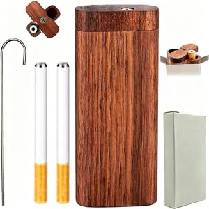 Wooden Handmade Tobacco Pipe,Classic Design Decorative Perfect Beginner Kit Gift Set