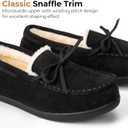 HomeTop Women's Moccasins House Slippers Memory Foam Indoor Outdoor Ladies Shoes, 10 US 