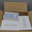 Shoe Storage, 12 Pack Shoe Organizer for Closet, Shoe Boxes Clear Plastic Stackable Shoe Containers with Lids for Size 10 (Large, White)