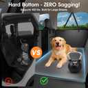 Hard Bottom Dog Car Seat Cover, 52"×65", Waterproof PU Leather