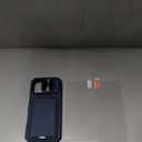 SSLOTSCASE for iPhone 17 Case with 2X Glass Screen Protector, Kickstand & Credit Card Holder & Sliding Lens Cover & Camera Stand & Wallet, TPU Soft Silicone Edge Protective Cover for iPhone 17, Blue