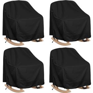Patio Chair Covers Waterproof Patio Furniture Covers, 27.5"W x 32.5"D x 43"H for Outdoor Rocking Chair 4 Pack