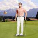 M MAELREG Golf Shirts for Men Dry fit Sports Jacquard Lightweight Performance Texture Short Sleeve Collared Polo Shirts (M)