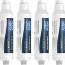 AQUA CREST RV Water Filter, RV Inline Water Filter with NSF Certified, Reduces Chlorine, Bad Taste and Odor, Ideal for Garden and Camper (Filter 4 Pack)