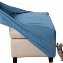 Stretch Ottoman Cover Round Footstools Covers Velvet Jacquard Foot Stool Large Ottoman Slipcover,Anti-Slip Foot Stool Furniture Protector with Elastic Bottom for Living Room Bedroom ( Color : #31 , Si (55x55x40cm)