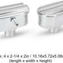 Raguso 6100FP Aluminum Antirust Polished Oval Shape Valve Cover Breather PCV Finned Valve Cover Breather Aluminum Valve for Replacement