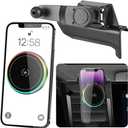 Car Magnetic Phone Mount for Chevrolet Chevy Silverado 1500 2022 2023 2024 2025 2026 and 2500HD 3500HD 2024-2025 [NOT Fit Work Truck.Custom] Auto Accessories Cellphone Holder Fast 15W Wireless Charger