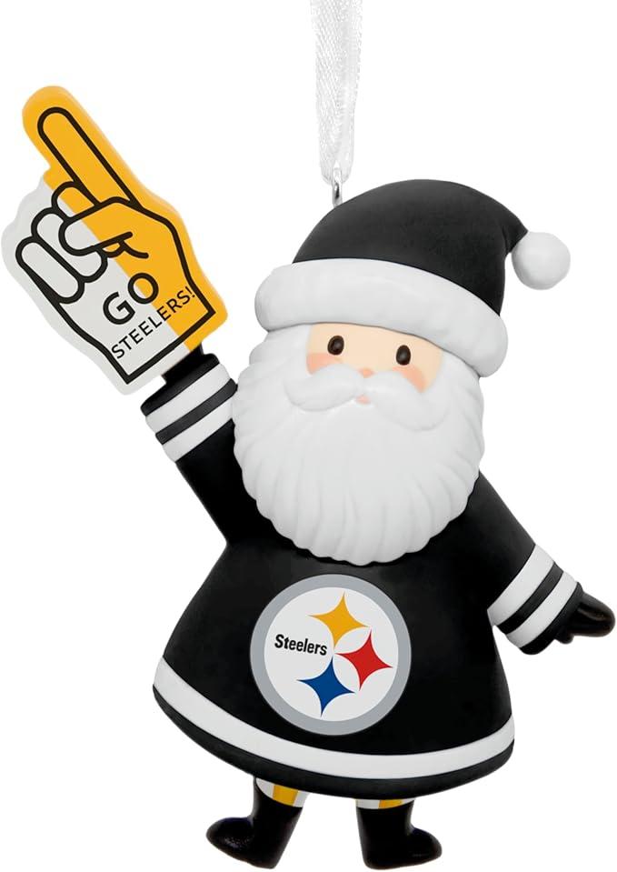 Hallmark Christmas Ornament, NFL Miami Dolphins Santa Fan Ornament, Gifts for Sports Fans