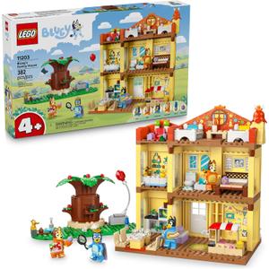 LEGO Bluey: Blueys Family House - Toddler Toy for 4 Year Old Boys and Girls - House Playset Includes Bluey and 5 Popular Characters - Great Birthday Gift Idea for Preschoolers - 11203