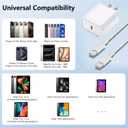 iPhone 16/15 Charger Fast Charging 20W USB Type C Charger Block 3Pack C Chargers Fast Charging Cord 10FT Long Charger Cable for iPhone16/16 Plus/16 Pro/16 Pro Max,iPhone 15,iPad Pro 12.9"/11",iPad Air