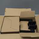 Matte Black Door Handle Interior Knob Keyless Levers Set (6 Pack), Heavy Duty Privacy Lock for Bedroom or Bathroom, Reversible for Left Right Sided Doors