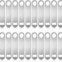 Pack of 20 Flat, Stainless Steel Beer Openers Sublimation Bottle Opener Blanks Heavy Duty Bar Funny for Bartender, Men Women Kitchen Party Supplies, 7 Inch (Silver)