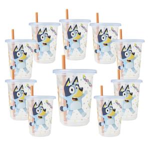 The First Years Bluey Take & Toss Toddler Straw Cups - Spill Proof Toddler Sippy Cups with Snap On Lids and Straws - Bluey Gifts and Bluey Party Supplies - 10 Oz - 10 Count The First Years Bluey Take & Toss Toddler Straw Cups - Spill Proof Toddler Sippy Cups with Snap On Lids and Straws - Bluey Gifts and Bluey Party Supplies - 10 Oz - 10 Count