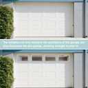 4 Pack Garage Door Window Inserts, 20.8 x 13.8 Inch Clear Acrylic Panel, Thick Vinyl Replacement Window Insert, UV Resistant for Garage Door DIY Installation