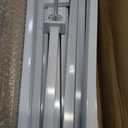 Over the Table Rod Stand with Clamps Adjustable 13''-42'' Tall 29"-98" Length Set of 2 White Table Arch Hanging for Wedding Birthday Party Halloween Christmas Decoration