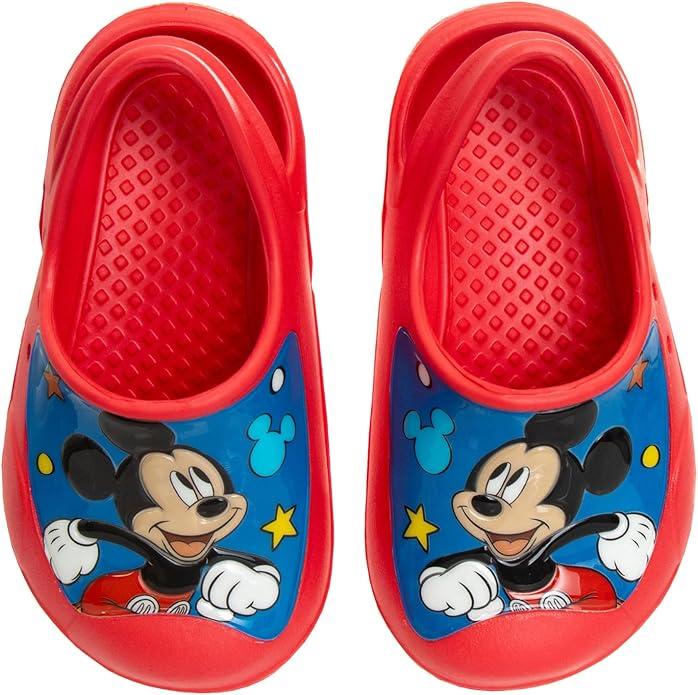 Josmo Boys Clog Water Slides Mickey Mouse Cars Paw Patrol Summer Sandal Kids Pool Shoes Backstrap Closed Toe Sport Athletic Character Slip On Clogs 5-6