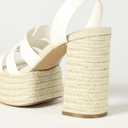 The Drop Women's Bea Platform Heel (8.5, White)