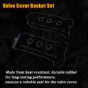 AUCERAMIC VS50888R Engine Valve Cover Gasket Set Fit for GMC Acadia Canyon Terrain for Chevy Equinox Caprice Colorado Impala for Cadillac CTS ATS for Buick Enclave Lacrosse 3.0L 3.6L