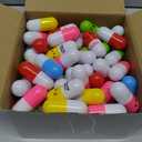 Lincia Pen Pills Bulk Pharmacy Gifts Ballpoint Pen Cute Cartoon Emotion Ball Novelty Face Retractable for Nurse Week School Doctor, 6 Colors(100 Pcs)