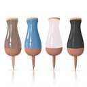 Ollas (Set of 4) | 12oz Terracotta Plant Watering Globes - Self Watering Planter Insert - Automatic Plant Watering Devices | Vacation Watering Pots for Indoor & Outdoor Plants (Black, Blue, White and Pink)