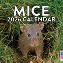 Mouse Calendar 2026 Mice Monthly Wall Calender 12 Month | American Made In The USA