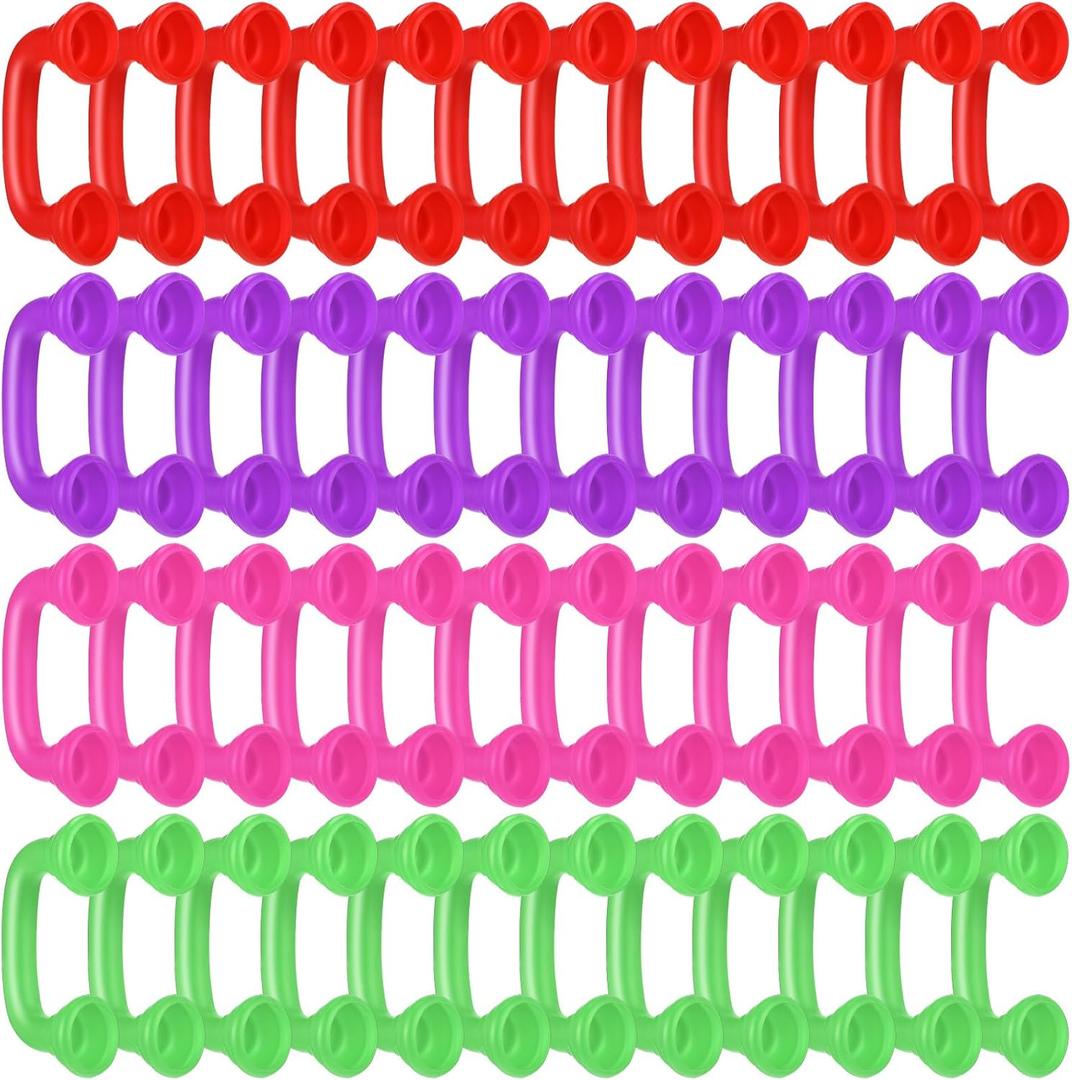 Shappy 48 Pcs Whisper Reading Phones Bulk for Classroom Dyslexia Auditory Feedback Whisper Manipulatives Phone for Preschool Children Accelerates Reading Fluency and Pronunciation Toy Tool Supplies