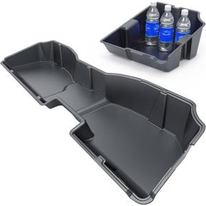 oEdRo Underseat Storage for Chevy Silverado/GMC Sierra 1500(2014-2018) Crew Cab, 2500HD 3500HD(2015-2019), Upgraded Rear Under Seat Storage Truck Organizer Tool Box
