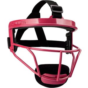 Dinictis Softball Face Mask, Lightweight, Comfortable, with Wide Field Vision, Durable and Safe Face Guards, Premium Protective Softball Fielder's Mask (Red)
