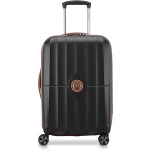 DELSEY PARIS Carrousel Hardside Expandable Luggage with Spinner Wheels, Black, Carry-on 21 Inch