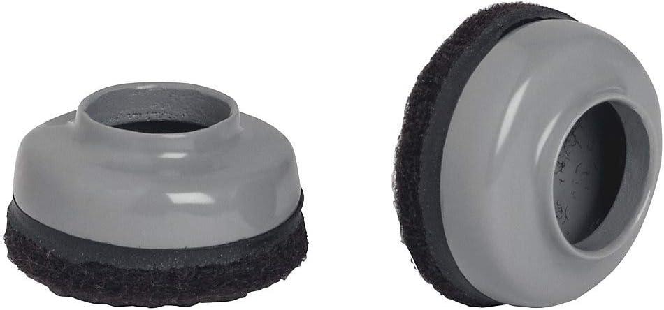 Lorell 1 1/2 Slip Over Floor Savers LLR49317, Pack of 8, Grey